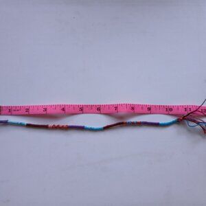 Colorful hand-made hair wrap / light pull / bookmark